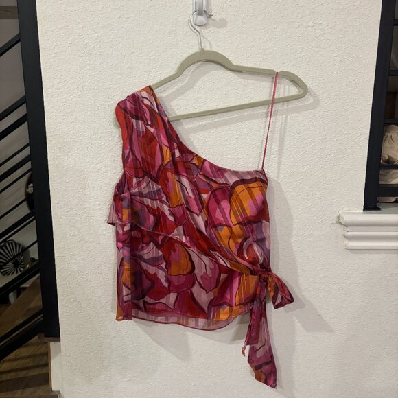 Adelyn Rae | Tops | Anthropologie Adelyn Rae Small Red Strapless Top With Bow - Picture 3 of 6